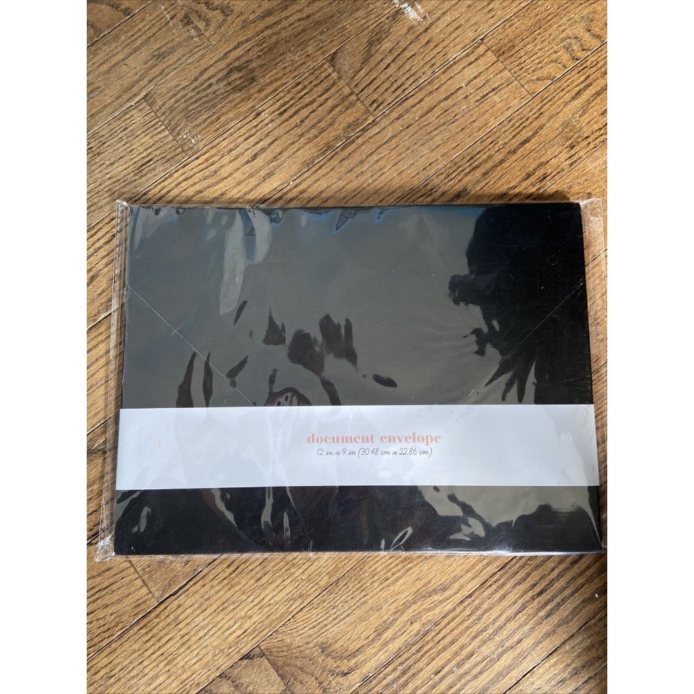 Ankyo Black Document Envelope 12x9 1 Count 066